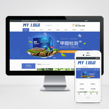 HTML5响应式甲醛检测网站模板下载
